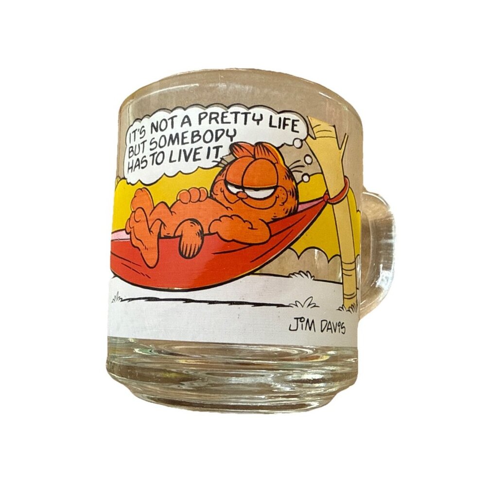 Vintage McDonalds Garfield & Odie Glass Coffee Cups Mug Jim Davis 1978🔥🔥 - Picture 8 of 9